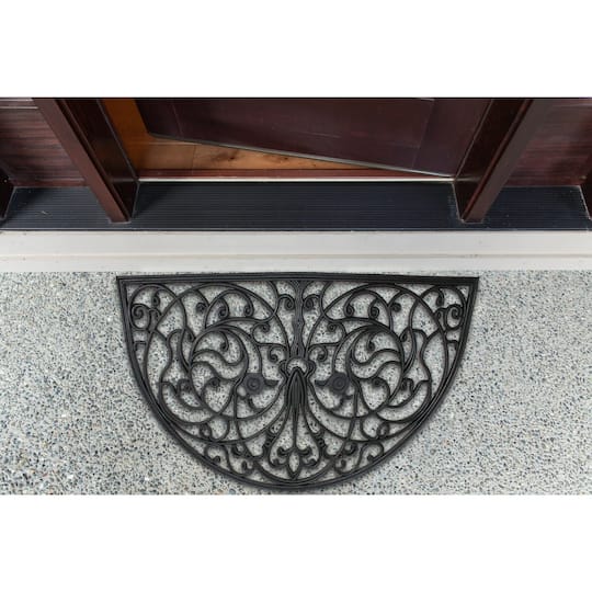 DII® J&M French Arch Half Round Rubber Doormat